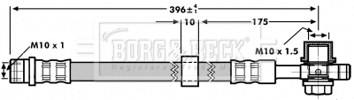 Flexible de frein BORG & BECK BBH7185