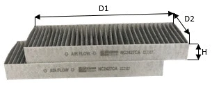 Filtre, air de l'habitacle CLEAN FILTERS NC2427CA