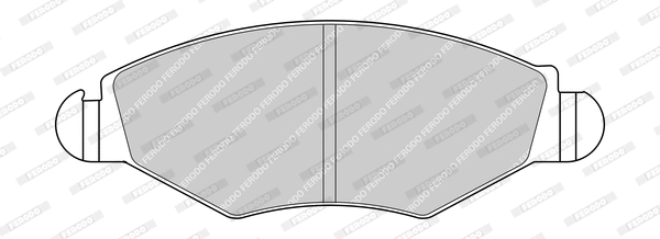 Kit de plaquettes de frein, frein à disque FERODO FDB1378-D