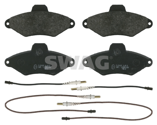 Kit de plaquettes de frein, frein à disque SWAG 64 91 6413