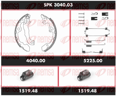 Kit de freins, freins à tambours REMSA SPK 3040.03