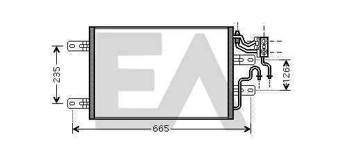 Condenseur, climatisation EACLIMA 30C54051