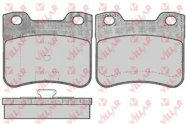 Kit de plaquettes de frein, frein à disque VILLAR 626.0643