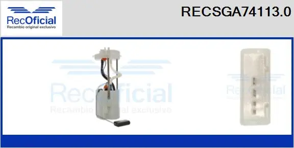 unité d'alimentation de carburant RECOFICIAL RECSGA74113.0