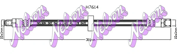 Flexible de frein KAWE H7614