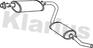Silencieux arrière KLARIUS 260529