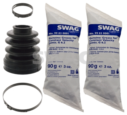 Jeu de joints-soufflets, arbre de commande SWAG 62 10 0344