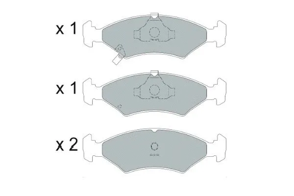 Kit de plaquettes de frein, frein à disque KAVO PARTS KBP-4026