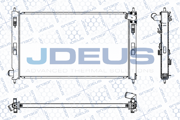 Radiateur, refroidissement du moteur JDEUS M-0180430