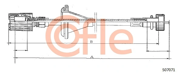 Câble flexible de commande de compteur COFLE 92.S07071