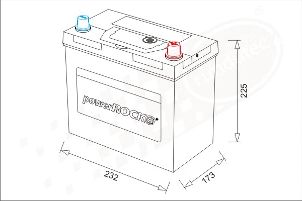 Batterie de démarrage powerROCK BAT065RCN