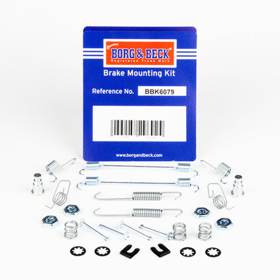 Kit d'accessoires, mâchoire de frein BORG & BECK BBK6079
