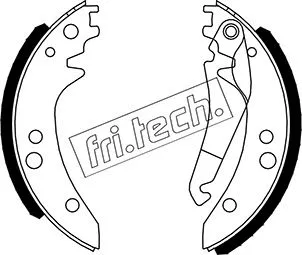 Jeu de mâchoires de frein fri.tech. 1052.125