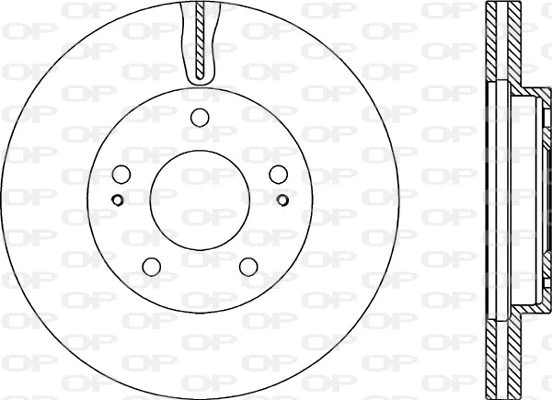 Disque de frein OPEN PARTS BDA2205.20