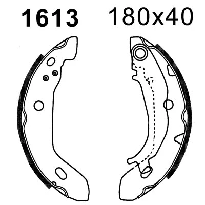 Jeu de mâchoires de frein BSF 07381