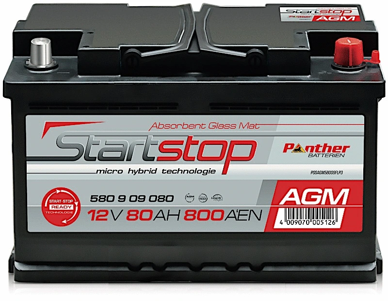 Batterie de démarrage PANTHER-BATTERIEN SB.580909080n