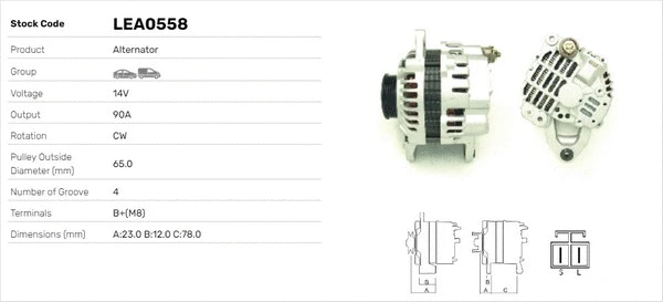 Alternateur LUSA LEA0558