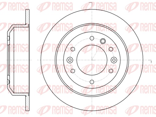 Disque de frein REMSA 61027.00