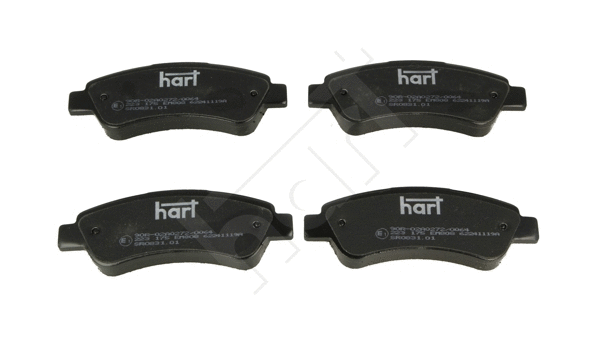 Kit de plaquettes de frein, frein à disque HART 223 175