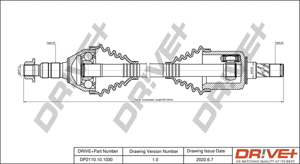 Arbre de transmission Dr!ve+ DP2110.10.1030