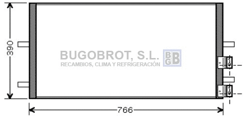 Condenseur, climatisation BUGOBROT 62-FD5407