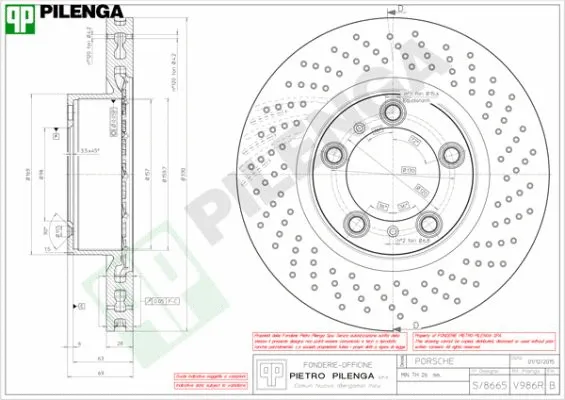 Disque de frein PILENGA V986R