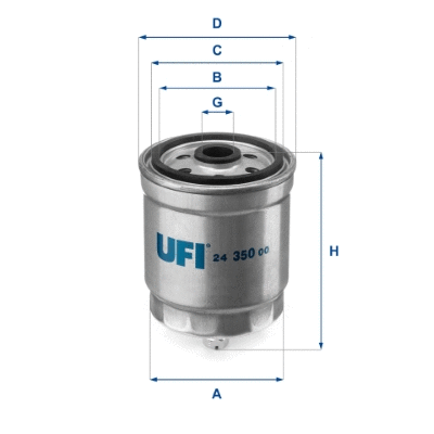 Filtre à carburant UFI 24.350.00