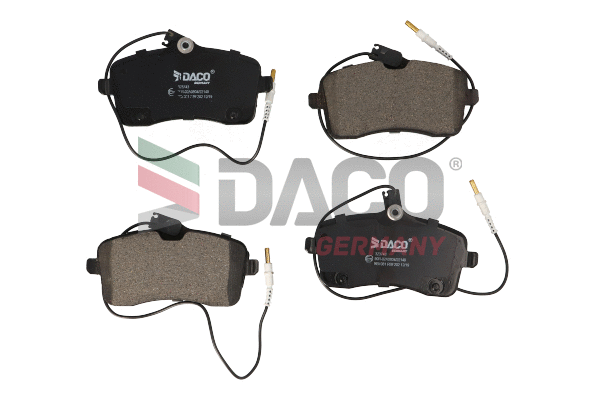 Kit de plaquettes de frein, frein à disque DACO Germany 323743