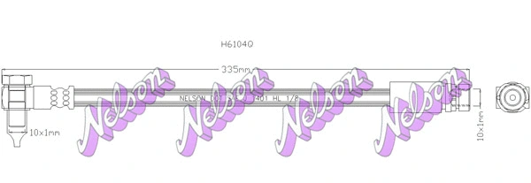 Flexible de frein KAWE H6104Q