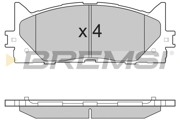 Kit de plaquettes de frein, frein à disque BREMSI BP3253