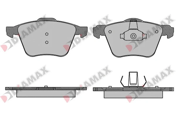 Kit de plaquettes de frein, frein à disque DIAMAX N09469