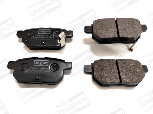 Kit de plaquettes de frein, frein à disque CHAMPION 572591CH