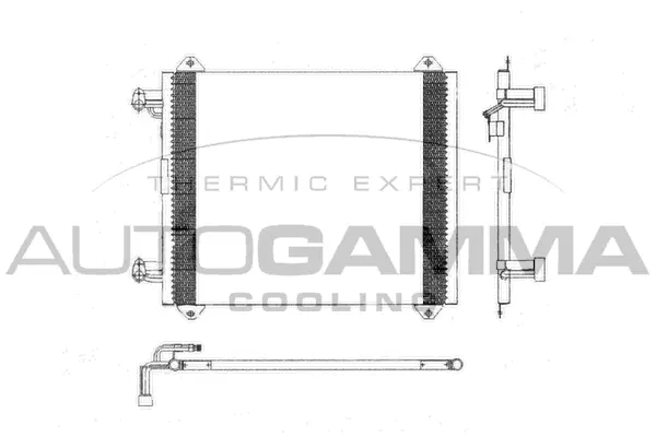 Condenseur, climatisation AUTOGAMMA 103028
