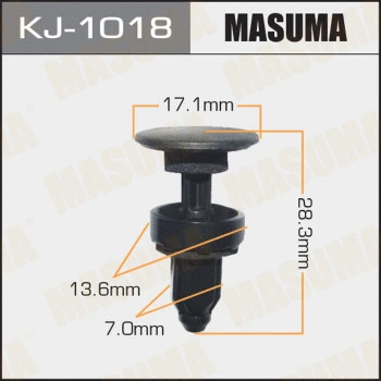 Clip, enjoliveur MASUMA KJ-1018