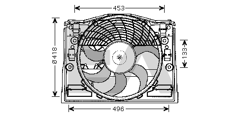 Ventilateur, refroidissement du moteur EACLIMA 33V07010