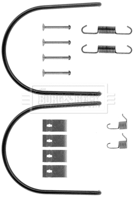 Kit d'accessoires, mâchoire de frein BORG & BECK BBK6012