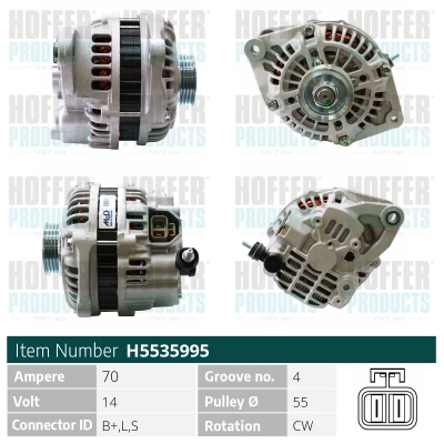 Alternateur HOFFER H5535995