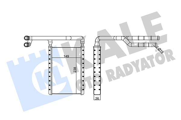 Système de chauffage KALE OTO RADYATÖR 355205