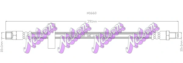 Flexible de frein KAWE H1660