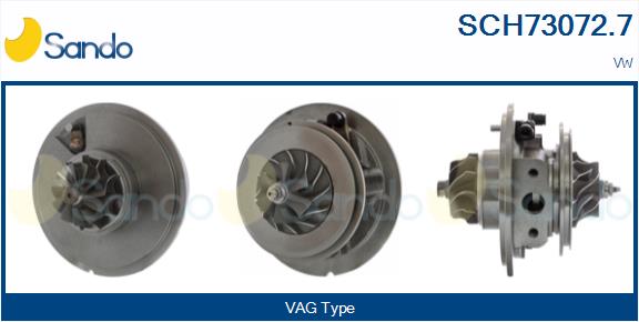 Groupe carter, turbocompresseur SANDO SCH73072.7
