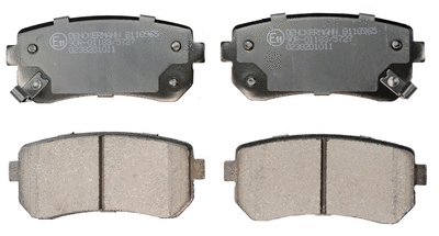 Kit de plaquettes de frein, frein à disque DENCKERMANN B110965