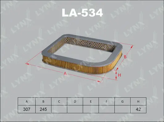 Filtre à air LYNXAUTO LA-534