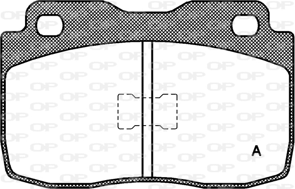 Kit de plaquettes de frein, frein à disque OPEN PARTS BPA0114.00