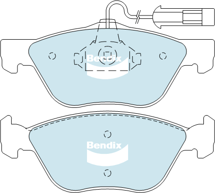 Kit de plaquettes de frein, frein à disque BENDIX-SEA DB2036 EURO+