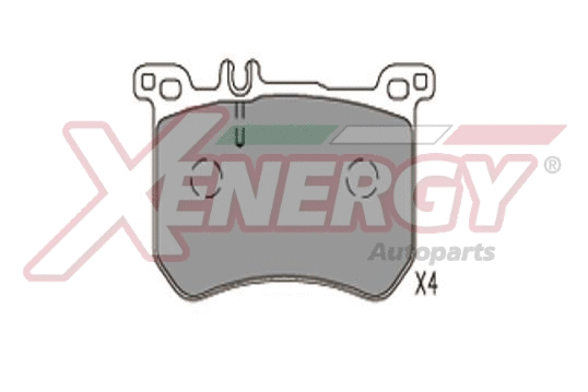 Kit de plaquettes de frein, frein à disque AP XENERGY X41332