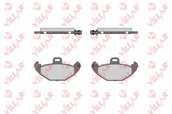 Kit de plaquettes de frein, frein à disque VILLAR 626.0883
