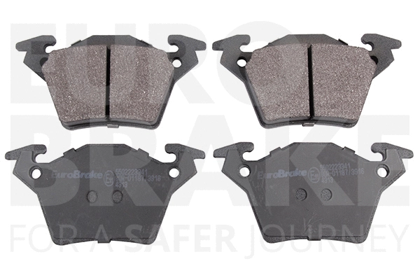 Kit de plaquettes de frein, frein à disque EUROBRAKE 5502223341