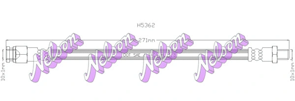 Flexible de frein KAWE H5362