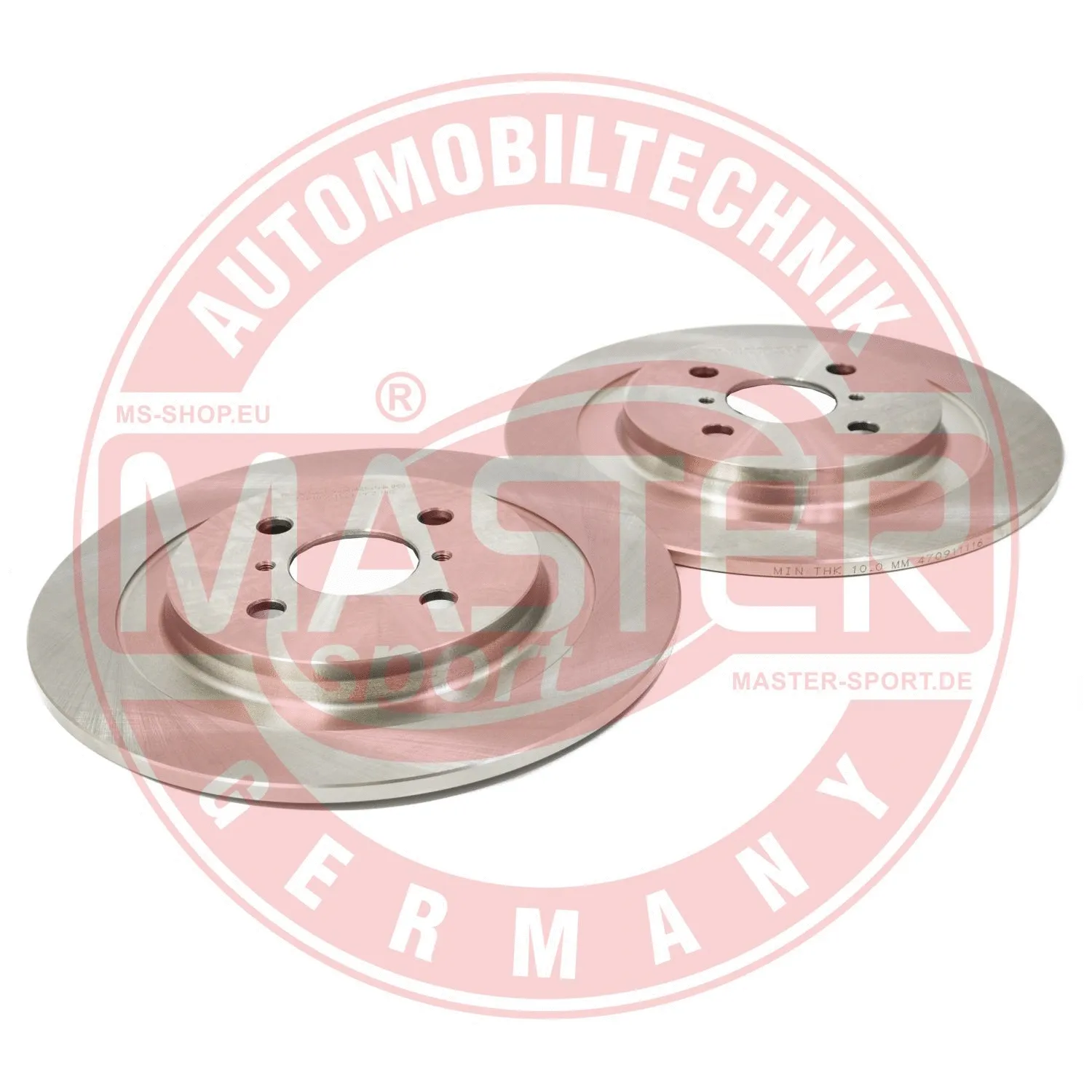 Disque de frein MASTER-SPORT GERMANY 24010901421-SET-MS