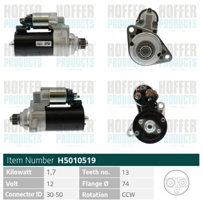 Démarreur HOFFER H5010519